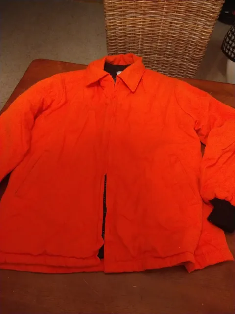 Vintage Zerowear By Hyman Men's Hunting Jacket Coat Adult Large Orange Made USA