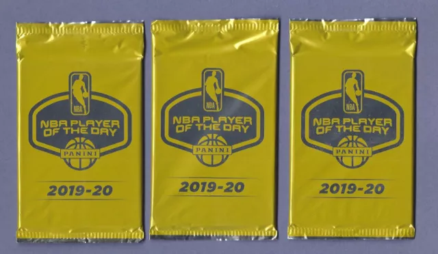 2019 NBA PLAYER OF THE DAY THIN PACKS (2 cards per) - (3) PACK LOT - ZION? JA?