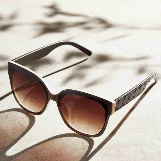 Oriflame Linnea Sunglasses Women Contemporary Stylish New With Striped Soft  Case | eBay