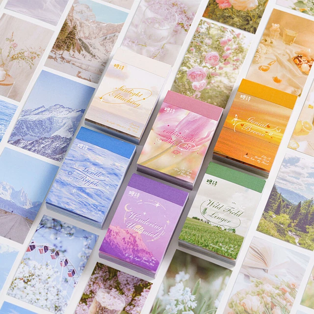 50X BLOSSOM SCENERY Paper Stickers Bullet Journal Planner Diy