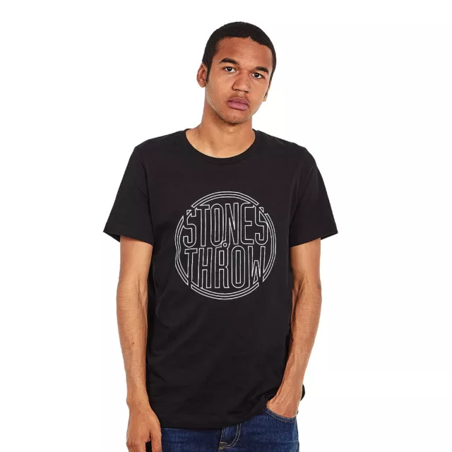 Stones Throw - Outline Logo T-Shirt Black