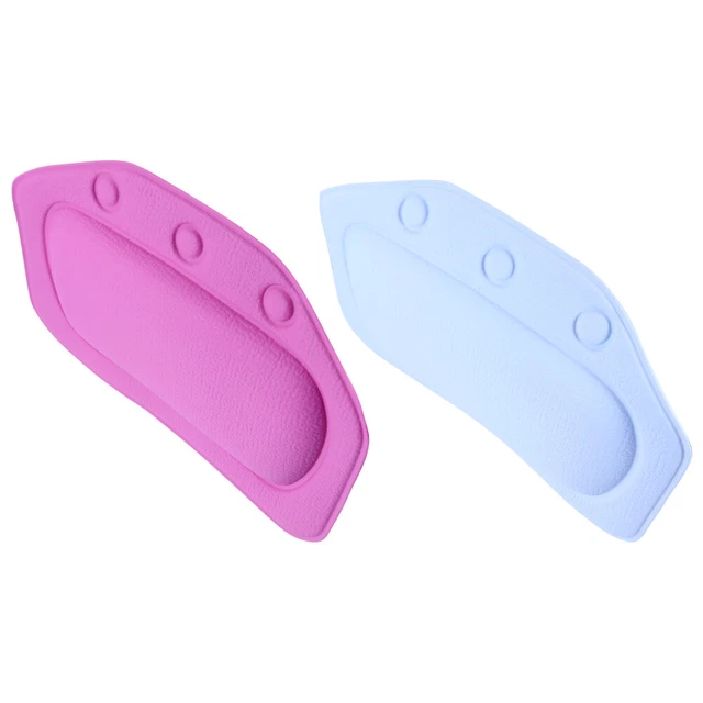 2 Pcs Bathtub Pillows Home Shower Cushion Neck Accessories Head Take Inflatable