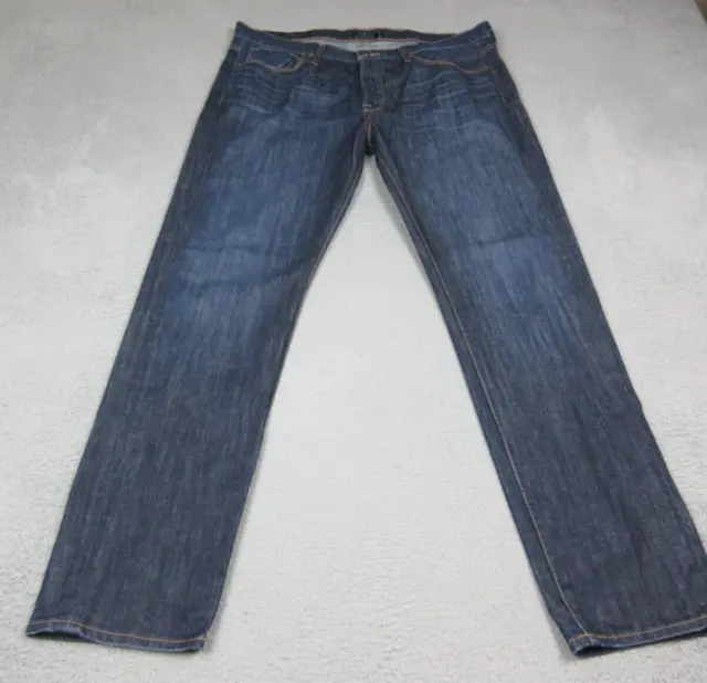 LUCKY BRAND PANTS Mens 38 Blue Denim Jeans Heritage Slim Preppy Pockets ...