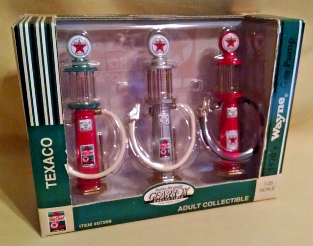 Texaco Sky Chief Gas Pump Set 3 New Gearbox Collectibles 1920'S Wayne 1:25 1999.