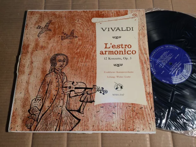 VIVALDI - L'ESTRO ARMONICO - 12 KONZERTE, Op. 3 - WALTER GOEHR - 2 LP - MMS (3)