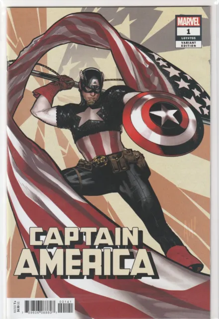 Captain America #1 (2018) Ta -Nehisi Coates ~ Adam Hughes Variant ~ Unread Nm