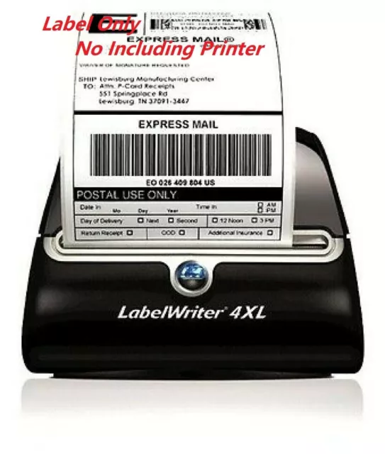 6 Rolls 1320 Labels 4x6 Thermal Shipping Label 220/Roll Dymo 4XL 1744907 USPS