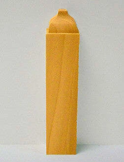 Poplar Baseboard Middle Block  7/8" x 1-3/8" x 8-1/2" Tall EWBB82