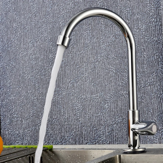 Nuevo grifo de cocina accesorios de cocina simple agua fría agujero grifo