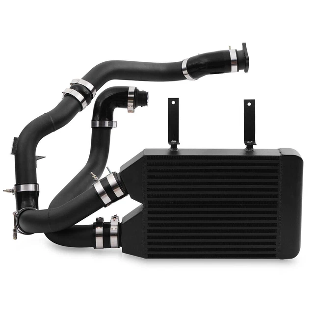ALUMINIUM BLACK FRONT Mount Intercooler Fmic Kit For Skoda Fabia 1.9 ...
