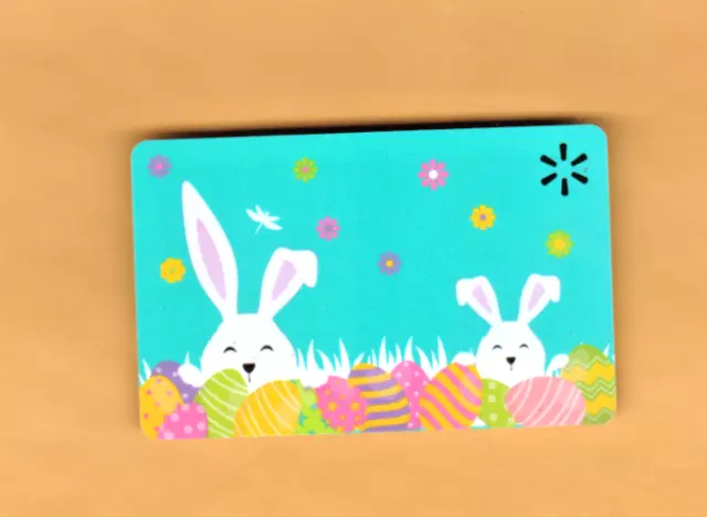 Collectible Walmart Gift Card - Bunny & Easter Eggs - No Cash Value - FD100587