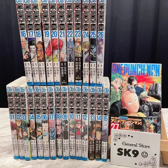 One Punch Man Vol.1-29 Set Latest volume Manga comics Japanese