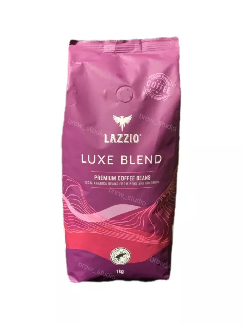 LAZZIO Luxe Blend Premium Coffee Beans  1KG - 100% Arabica From Peru & Colombia