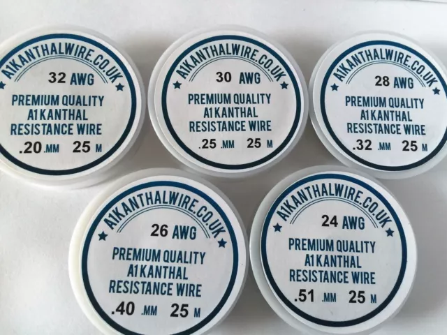 A1 Kanthal Resistance Wire 25m Lengths on a Reel foam cutting pottery etc