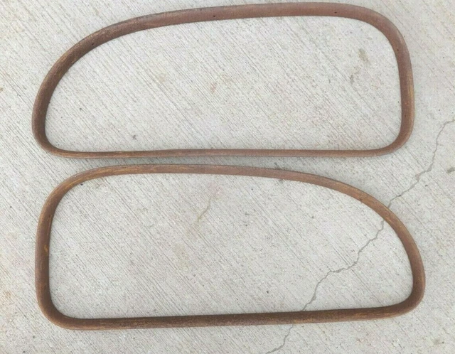 1936 Chevy 2dr Sedan QUARTER WINDOW GARNISH MOLDINGS Original GM pair '35 Master