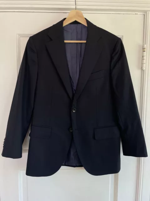 SUITSUPPLY Vitale Barberis Canonico Wool Blazer Sports Coat Jacket Navy 38S 110