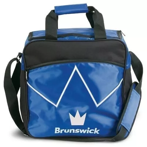 Brunswick Blitz Single Tote Black Blue Bowling Bag