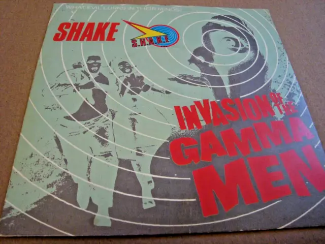 SHAKE  - INVASION OF THE GAMMA MEN UK 1980 PIC  Hard to find