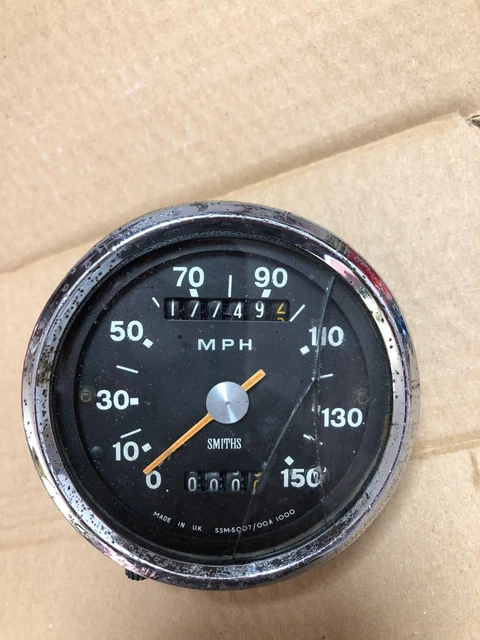 VINTAGE RARE SMITHS BSA Triumph Norton Matchless AJS speedometer 150 ...
