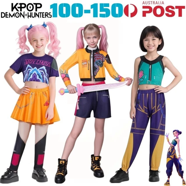 Huntrix Golden Kpop Chasseurs De Démons Rumi Mira Zoey Cosplay Costume - Foto 8