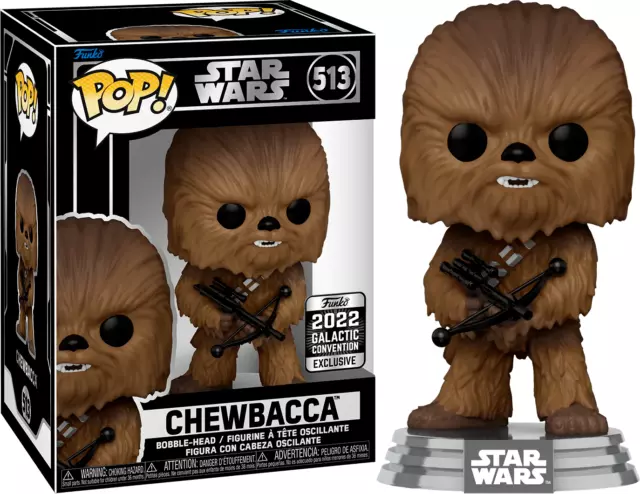 Funko Pop! Star Wars Chewbacca #513 2022 Galactic Convention New