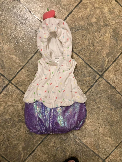 Baby Girls Carters CUPCAKE Halloween Purim Costume 12  Months 