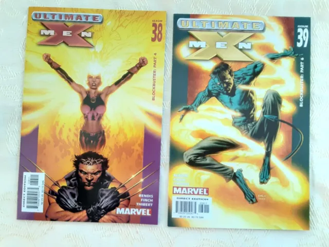 ULTIMATE X MEN Comic Lot of 2, Vol. 1, No. 38 and 39  (Marvel 2003) VERY NICE!!