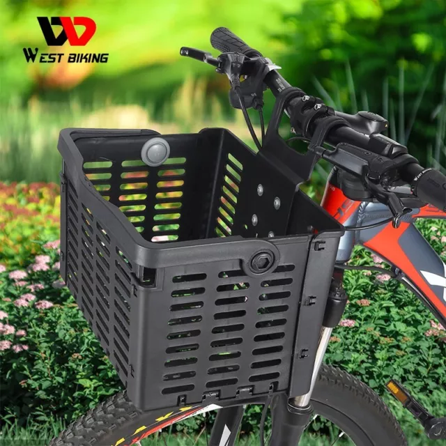 Foldable MTB Bike Front Rear Basket Bicycle Handlebar Rack Pack Carrier Basket