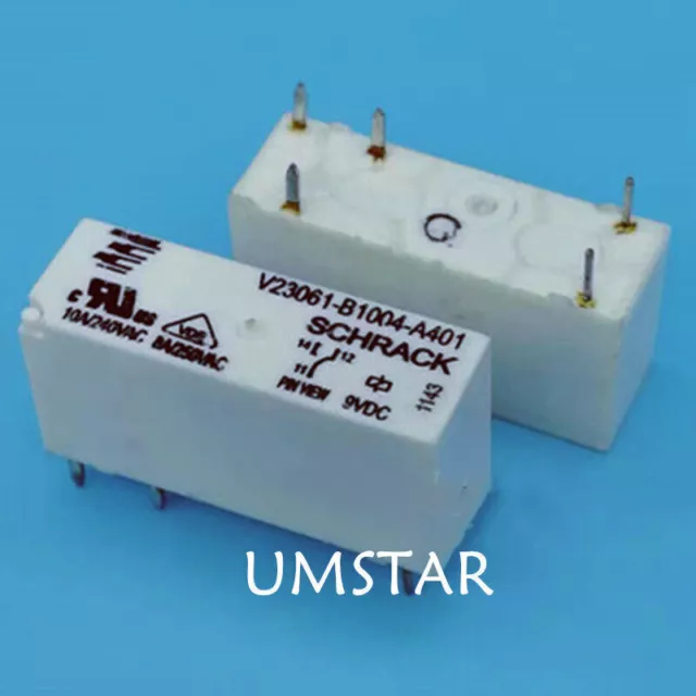 2PCS V23061-B1004-A401 SCHRACK Relay 9V 10A 5pins New