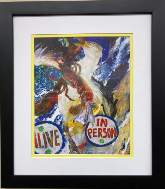 Jamie Wyeth "The Sideshow Banner" CUSTOM FRAMED Americana Art  Seagull Andrew