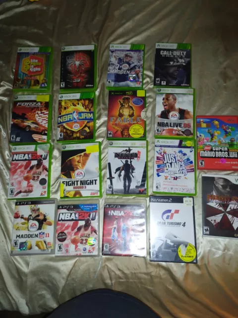 Xbox 360 games bundle & Play Station 4 of these games are brand new never opened