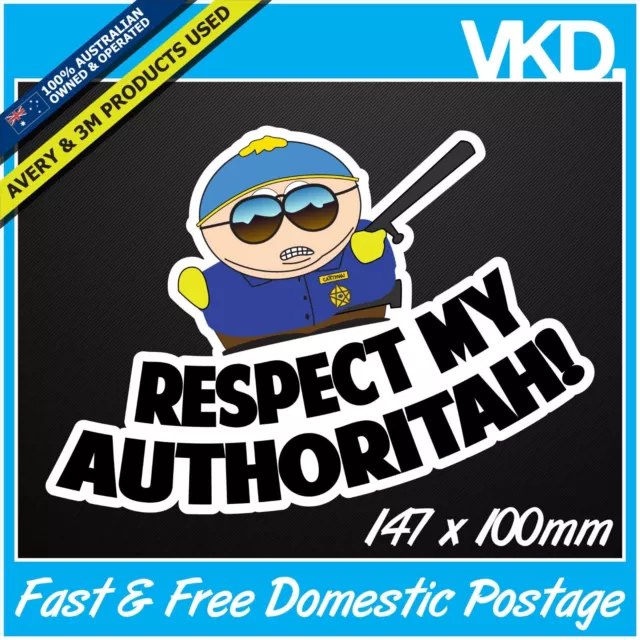 South Park Sticker/Decal - Drift Turbo Police JDM Cartoon Vinyl Cop Eric Cartman