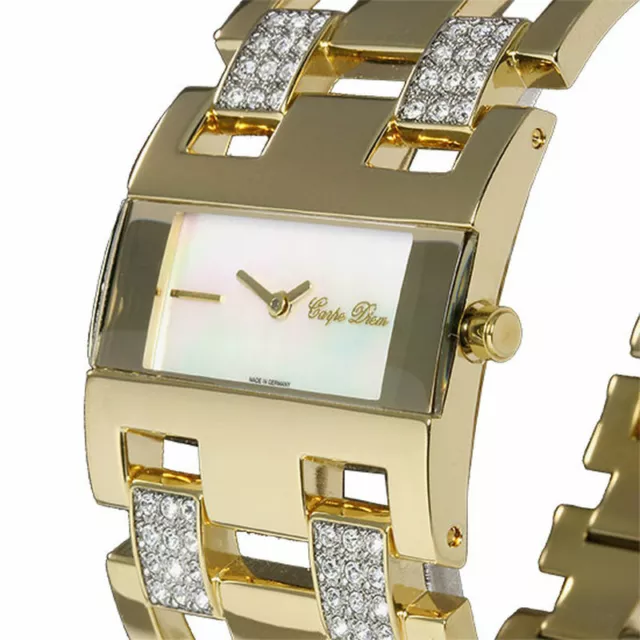 LOT de 5 Montres Femme CARPE DIEM en Plaqué or avec Cristaux Swarovski. 199,00€ 3