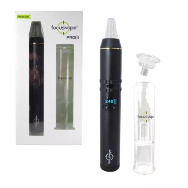 Focusvape Pro S Vaporizer Premium-Set *Schwarz* Phyto-Verdampfer für Heilkräuter