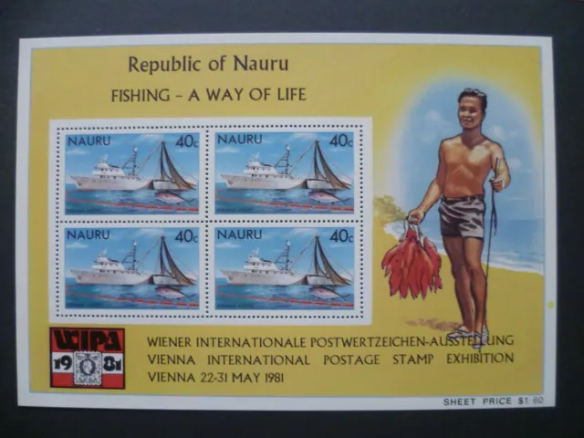 NAURU, MiNr.: Block 4 Briefmarkenausstellung postfrisch ** MNH