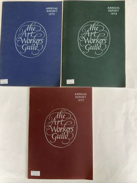 3X Annual Report Of The Art workers Guild, 1975/76/77 (F473)