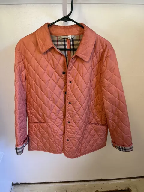 burberry quilted jacket women large