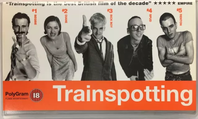 Trainspotting (1996) VHS PAL Dolby Surround 1996 PolyGram Videocassette - Mint