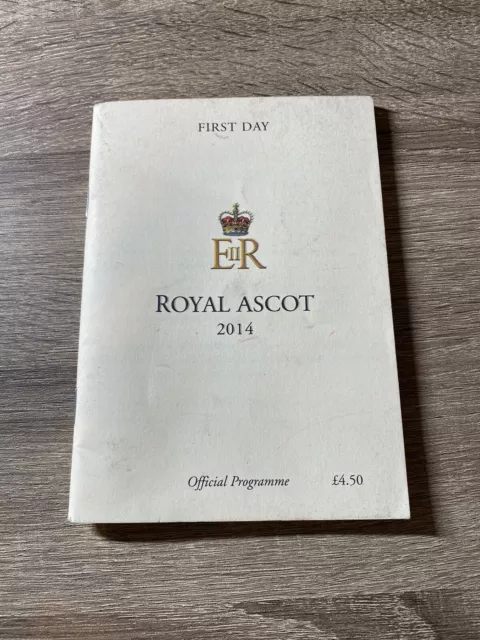 Royal Ascot First Day 2014 Race Card Programme