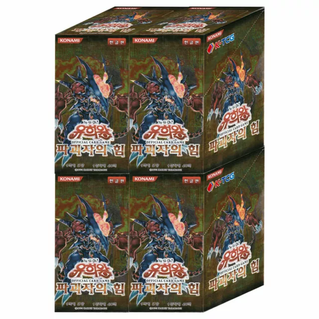 4 x Yugioh Cards "Force of the Breaker" Booster Box FOTB-KR Korean Ver