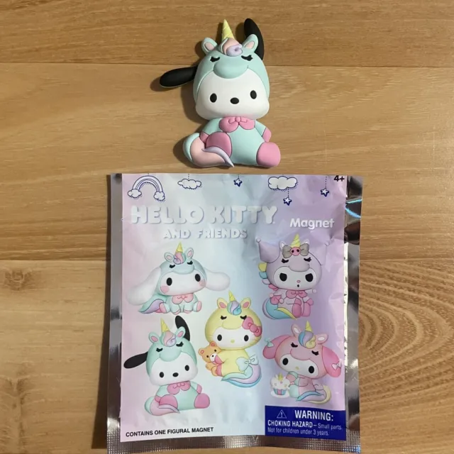 Sanrio Pochacco Unicorn Magnet Hello Kitty & Friends Blind Bag Vinyl Figural NEW