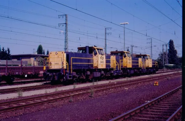 Eisenbahn Dia, NS 6463, 6489, 6427, Emmerich, 06.08.1998, Originaldia