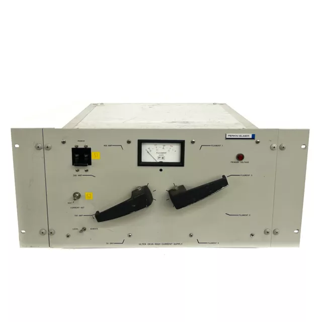 Perkin Elmer 603-0200 Ultek 2KVA High Current Power Supply, 4 Filaments, 50-400A