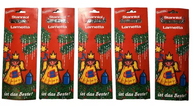 Original Stanniol Lametta Silber 10 Packungen (10 x 20g)