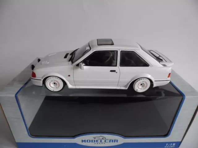 1 18 Tuning Ford Escort MK4 RS Turbo weiss OVP Selten Rar Oldtimer Einzelstück