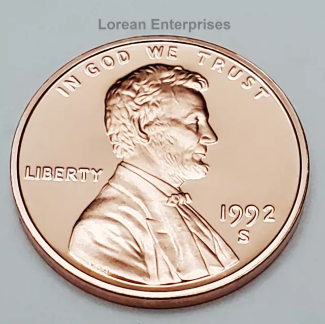 1992 S Lincoln Memorial Penny/Cent ✼PROOF✼ Uncirculated