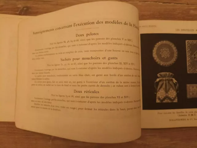 Libro antiguo del siglo XIX - Bibliothèque DMC "Les Dentelles à l'Aiguille" 3