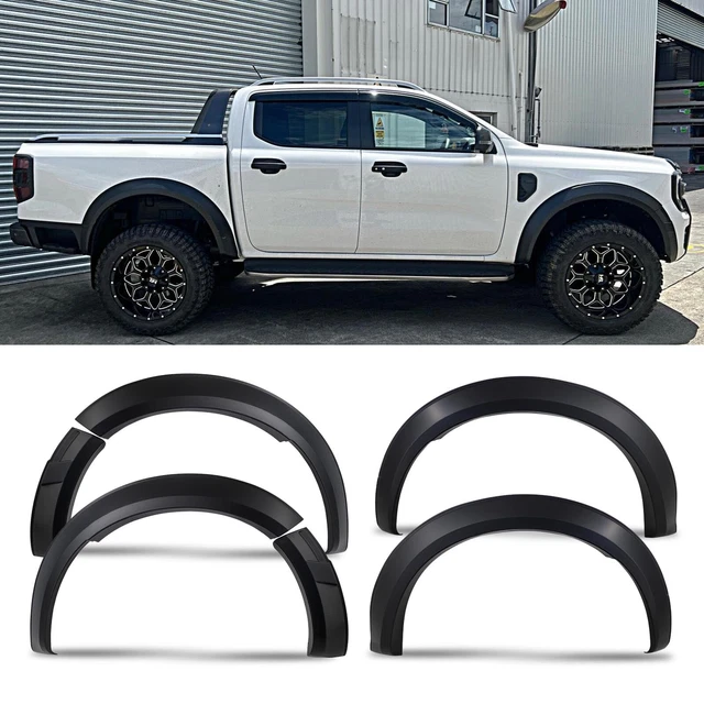 FENDER FLARE NARROW SLIM WHEEL ARCHES TRIM MATTE BLACK FOR FORD RANGER T8 2019-2022 – Fastlane Styling