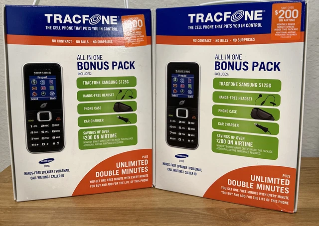 SAMSUNG SGH S125G - Black On Silver (TracFone) Cellular Phone