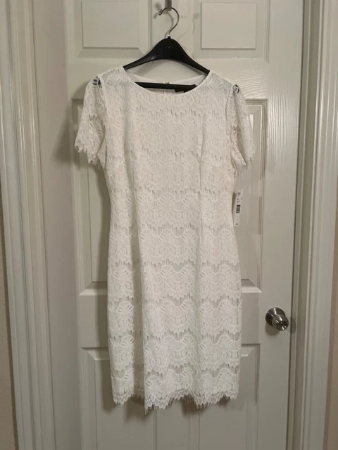 Preston & york felicia short sleeve lace sheath dress sale